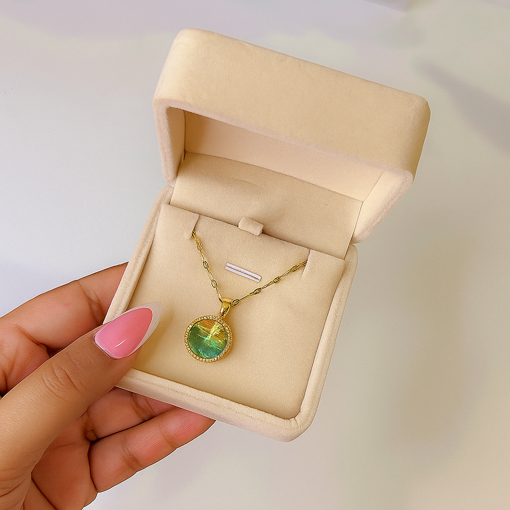 The Ocean Wave Pendant Necklace with Jewellery Box