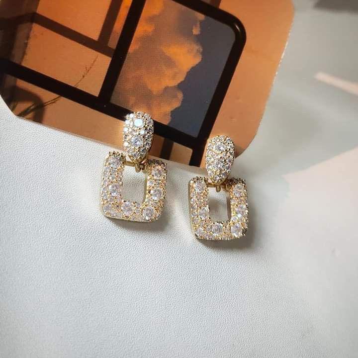 Golden Gleam Hoops Earrings